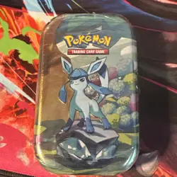 Pokemon TCG Prismatic Evolutions Mini Tin New Glaceon Factory Sealed New - Image 1