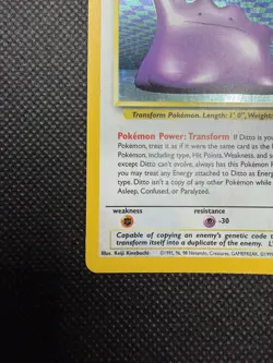 Pokemon English Fossil Ditto Holo #3/62 1999 WOTC Wizards of the Coast LP - Image 4