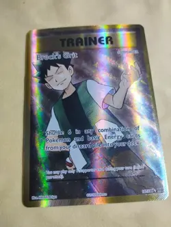 Pokemon TCG Brock’s Grit (Full Art) 107/108 Evolutions Holo Ultra Rare – NM/M - Image 1