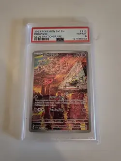 2023 POKEMON SVI EN-SCARLET & VIOLET ILLUSTRATION RARE #210 DROWZEE PSA 8 - Image 1