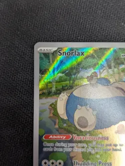 Pokemon TCG Snorlax 151 Scarlet Violet Black Star Promo 51 - NM - Image 3