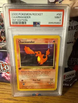 2000 Pokemon Rocket Charmander 1st Edition Mint 9 - Image 1