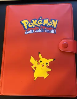 Vintage Pokemon Gotta Catch 'Em All Binder Red Pikachu 1999 - Image 1