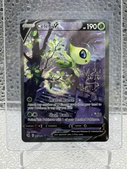 2021 Pokemon SWSH Fusion Strike Celebi V #245/264 Full Art Super Clean Copy ! - Image 1