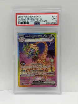2024 POKEMON SSP EN-SURGING SPARKS #242 ALOLAN EXEGGUTOR EX PSA 9 - Image 1
