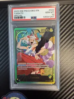 2025 One Piece EB02 Extra Booster Anime 25th Collection Yamato Special PSA 10 - Image 1