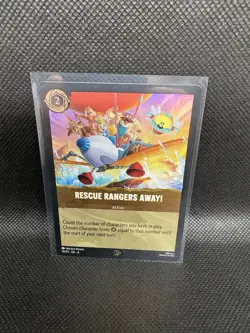 Disney Lorcana - Rescue Rangers Away! 10/P2 FOIL League Promo Azurite Sea NM - Image 1