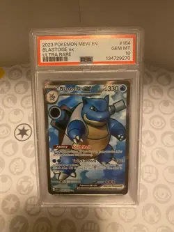 2023 Pokemon TCG 151 Blastoise #184 PSA 10 - Image 1