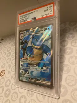 2023 Pokemon TCG 151 Blastoise #184 PSA 10 - Image 2