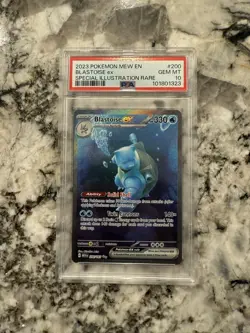 Pokemon TCG Blastoise EX Scarlet & Violet 151 PSA 10 Gem Mint - Image 1