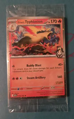 Pokemon TCG Sealed Destined Rivals STAFF Pre-Release Promos All 4x Cards Stamped - Image 1