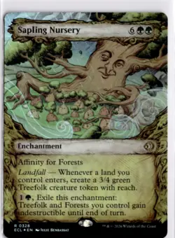 MTG ECL *Foil Sapling Nursery (Showcase) 328 R NM Lorwyn Eclipsed - Image 1