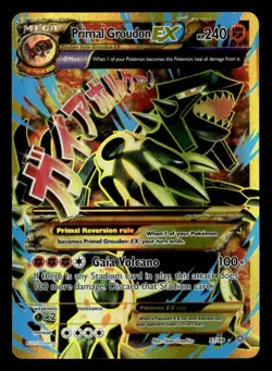 Primal Groudon EX (Shiny Full Art) Ancient Origins 97/98 MP Pokemon TCG - Image 1