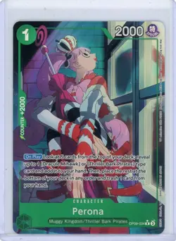 Perona (Parallel) OP09-034 Emperors in the New World - English Alt Art Foil ! - Image 1