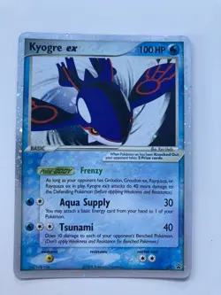 Pokemon Kyogre EX Black Star Promo Holo Card 037 Rare MP Condition - Image 1