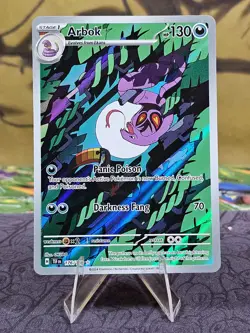 Arbok 176/162 SV05: Temporal Forces Illustration Rare Holo Pokemon TCG Card NM- - Image 1