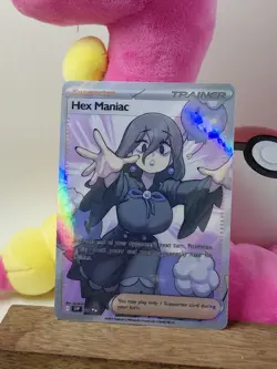 Hex Maniac Trainer FA Custom Full Art Pokemon Anime Waifu Card Supporter Z-A - Image 1