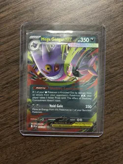 Mega Gengar ex 056/094 Me02: Phantasmal Flames Holo Pokemon Card TCG (24) - Image 1