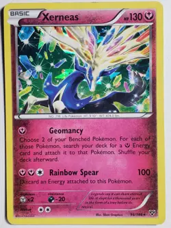 CRACKED ICE Xerneas 96/146 LP / VLP EXCLUSIVE HOLO VARIANT XY Base Pokemon Card - Image 1