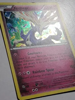CRACKED ICE Xerneas 96/146 LP / VLP EXCLUSIVE HOLO VARIANT XY Base Pokemon Card - Image 2