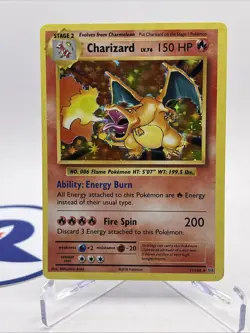 2016 Pokemon TCG XY Evolutions Holo Rare Charizard Trading Card 11/108 - Image 1