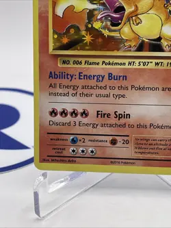 2016 Pokemon TCG XY Evolutions Holo Rare Charizard Trading Card 11/108 - Image 4