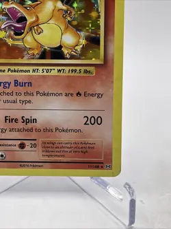2016 Pokemon TCG XY Evolutions Holo Rare Charizard Trading Card 11/108 - Image 5