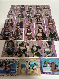 Demon Slayer 24 Waifu Anime Cards Spicy And 3 Bleach Anime 3D Waifu Cards Lot - Image 2