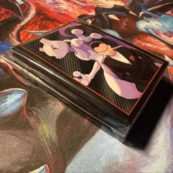 Pokemon Destined Rivals ETB Card Sleeves - Giovanni & Mewtwo - 65ct - Image 3