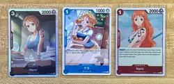 3 card Lot of Nami - One Piece Card Game - OP01-16, ST14-006, P-053 - Image 1