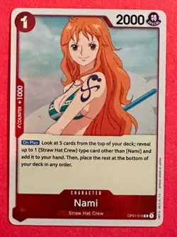 3 card Lot of Nami - One Piece Card Game - OP01-16, ST14-006, P-053 - Image 3