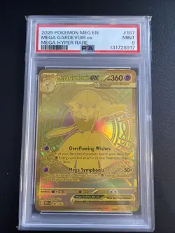 Pokemon TCG Mega Gardevoir EX Ultra Rare Card 187/132 Mega Evolutions PSA 9 - Image 1