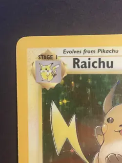 Pokemon TCG Raichu Fossil Set 14/62 Rare Holo Vintage Card LP - Image 4