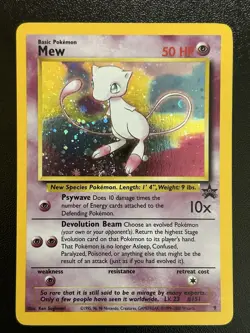 MEW Pokemon Card - WOTC Promo - Black Star - #9 - HOLO - NM (G) - Image 1