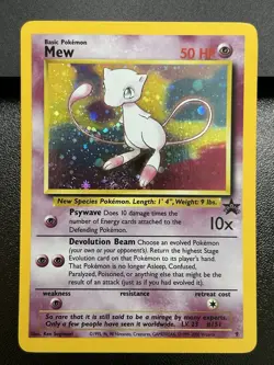 MEW Pokemon Card - WOTC Promo - Black Star - #9 - HOLO - NM (G) - Image 2