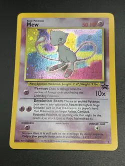 MEW Pokemon Card - WOTC Promo - Black Star - #9 - HOLO - NM (G) - Image 4
