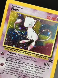MEW Pokemon Card - WOTC Promo - Black Star - #9 - HOLO - NM (G) - Image 5