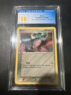 CGC 10 Aron Crystal Guardians 2006 44/100 Pokemon Pristine 10 Low Pop🔥 - Image 1