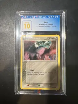 CGC 10 Aron Crystal Guardians 2006 44/100 Pokemon Pristine 10 Low Pop🔥 - Image 2