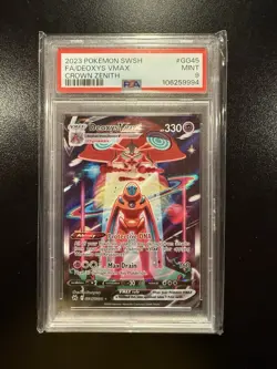 2023 Pokemon Sword and Shield Crown Zenith Full Art/Deoxys Vmax GG45 - Image 1