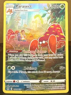 Pokemon Parasect TG01/TG30 Swsh11: Lost Origin Trainer Gallery Ultra Rare Holo - Image 1