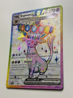 Pokemon Espeon ex SVP 175 Premium Figure Collection Black Star Promo NM - Image 3