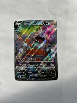 Rhyperior V 181/189 Ultra Rare Pokemon TCG Darkness Ablaze NM - Image 1