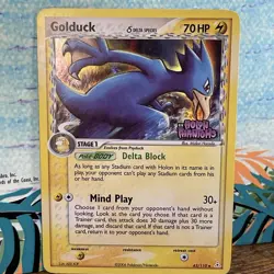 Golduck 43/110 2006 EX Holon Phantoms Stamped Reverse Holo Pokemon - Image 2
