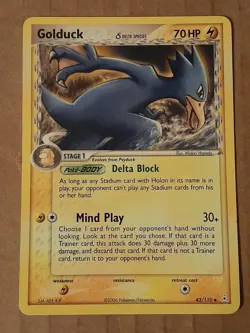 Pokemon Golduck 41/110 ex Holon Phantoms NM-MT See Pictures - Image 1