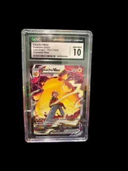 Pokemon Swsh PIKACHU VMAX Lost Origin Full Art TG17/TG30 CGC 10 💎 GEM MINT - Image 1