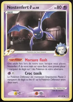 Carte Pokemon Nostenfert 47/127 Platine Francais - Image 1