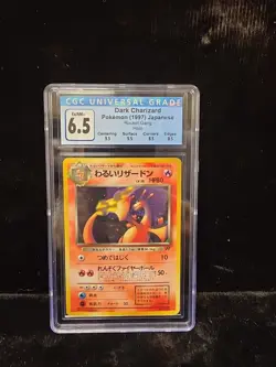 Pokemon Dark Charizard Team Rocket Japanese Holo 006 CGC 6.5 - Image 1