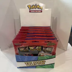 Pokemon Ascended Heroes Tech Sticker Collection- Set Of 12 Full Box - In Hand. - Image 1