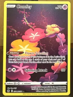 Pokemon Pokemon TCG Comfey GG14/GG70 Crown Zenith Galarian Gallery Full Art Cute - Image 1